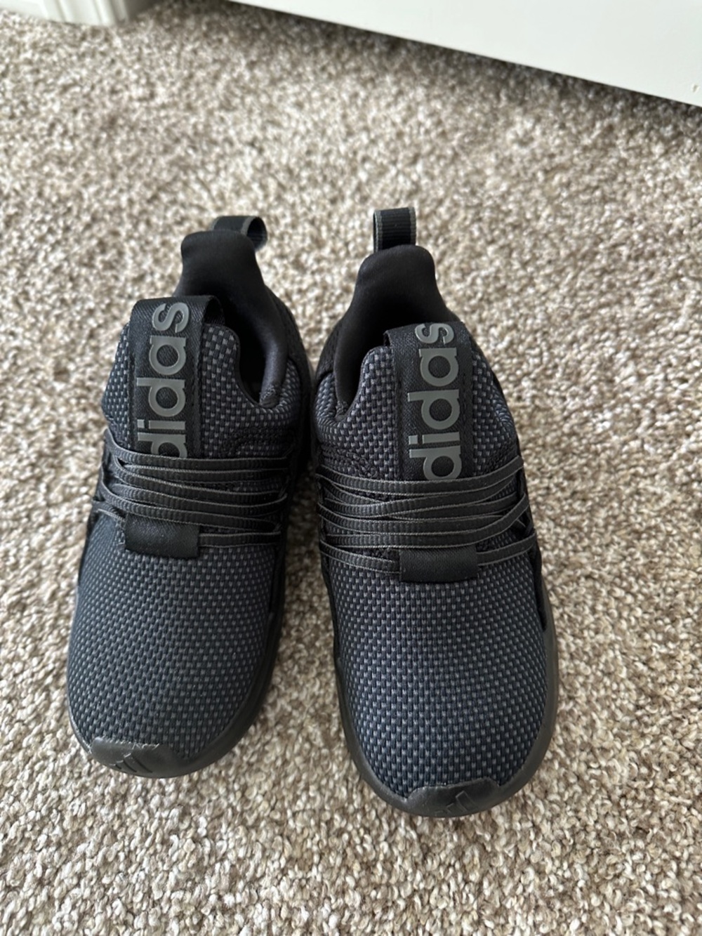 adidas Kids Black Slip-On Sneakers
